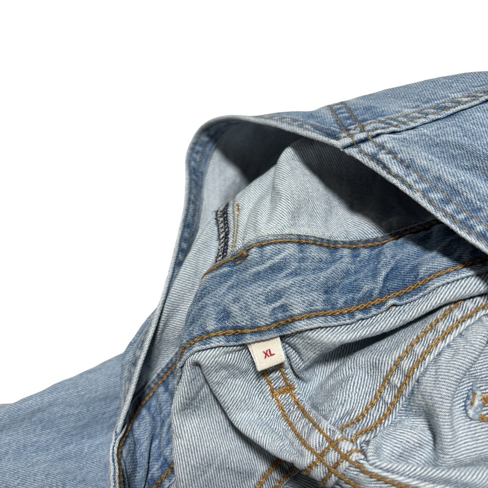 Levi's Women's Workwear Denim Overalls Light Wash 100% Cotton Size Large - Picture 8 of 10